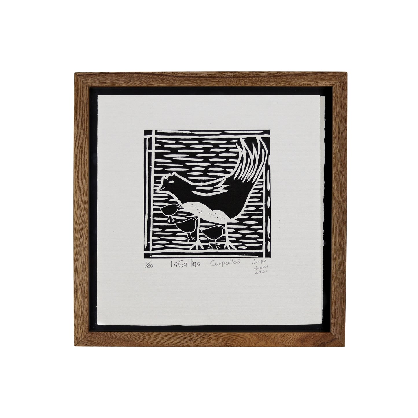 La gallina con pollos