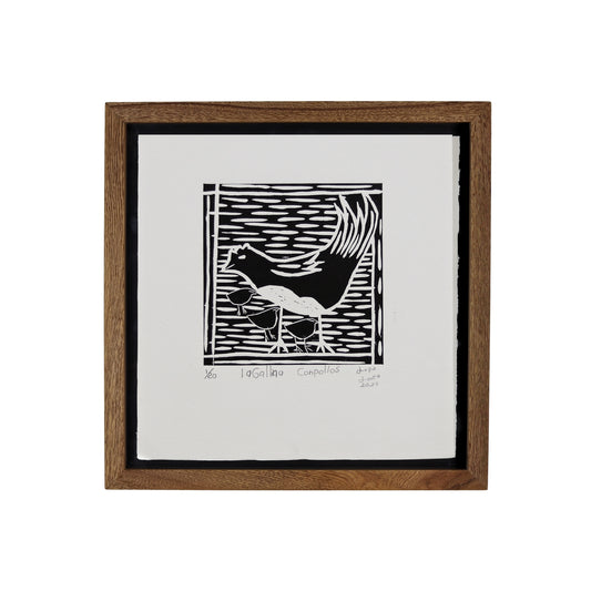 La gallina con pollos